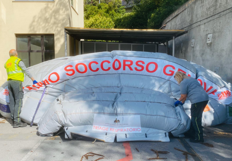 Coronavirus: l’ospedale San Martino smonta la tenda pre-triage