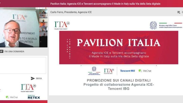 Nasce Pavilion Italia: una vetrina virtuale per le aziende in Cina targata Ice