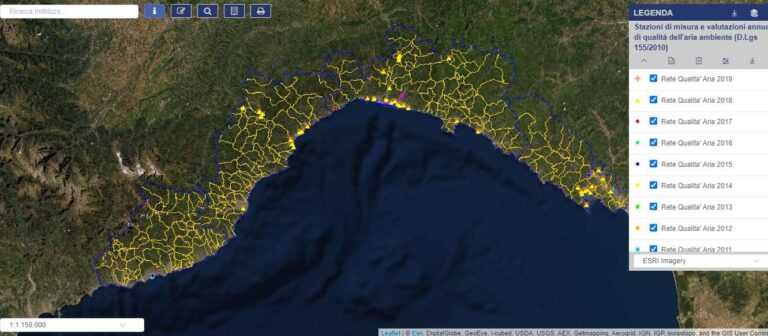 Qualità dell’aria, i dati del monitoraggio in Liguria sono ad accesso pubblico