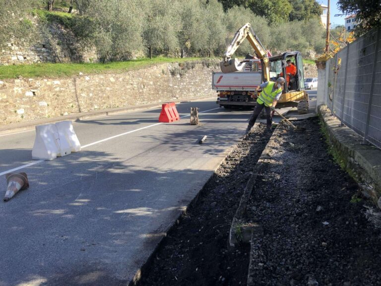 Chiavari, avanza il cantiere di corso Lima