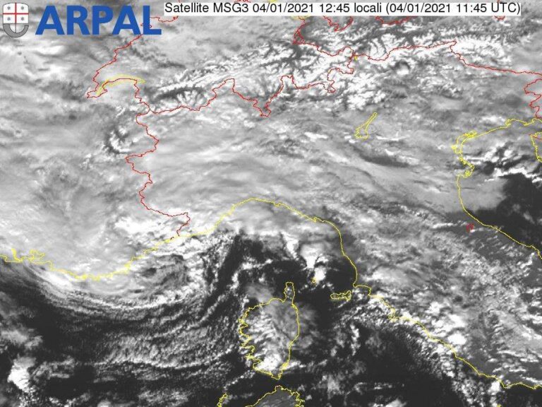 Allerta neve prorogata sino alle 15 di domani nell’entroterra