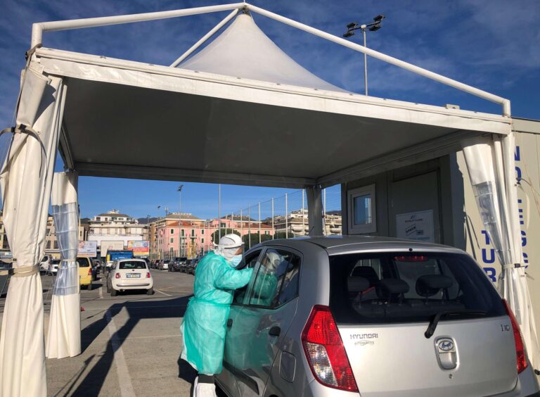 Chiavari, alla Colmata un nuovo punto tamponi drive through