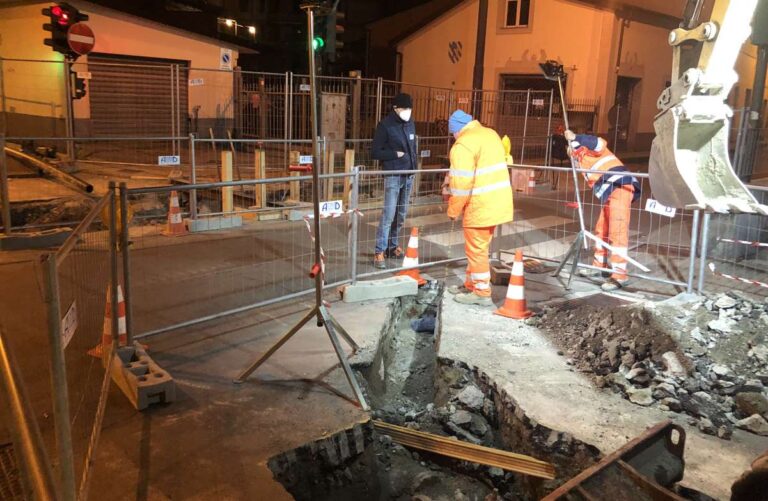 Chiavari: lavori in via Piacenza