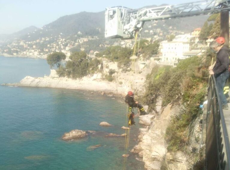 Frana del cimitero di Camogli, da domani operativa la rete di sensori