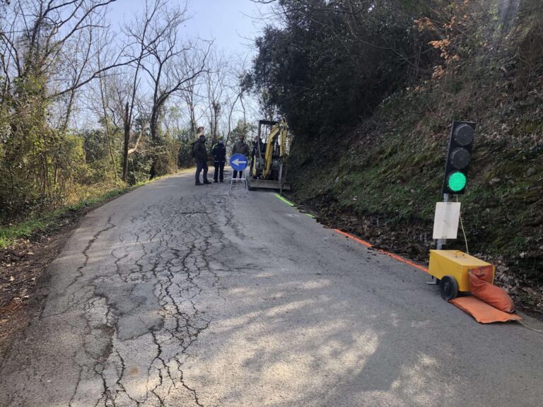 Chiavari, al via la messa in sicurezza della strada di Caperana Case Sparse
