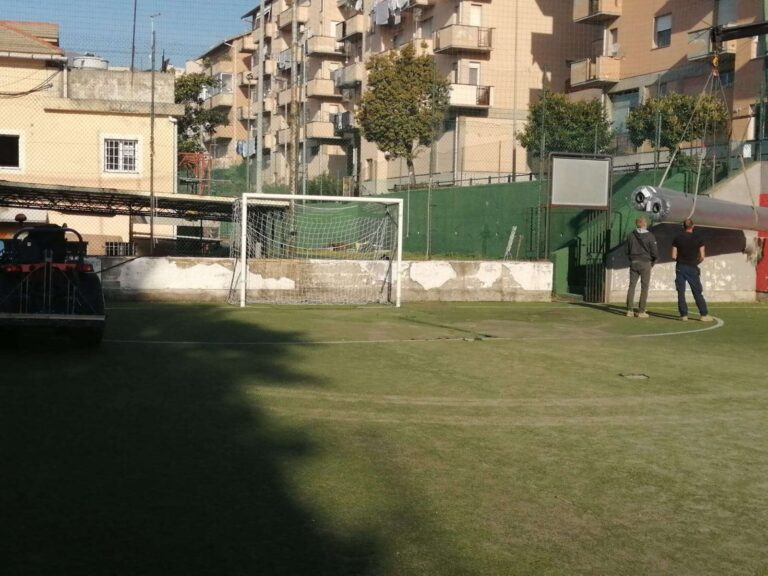 Genova: iniziato rifacimento campo da calcio al Cep
