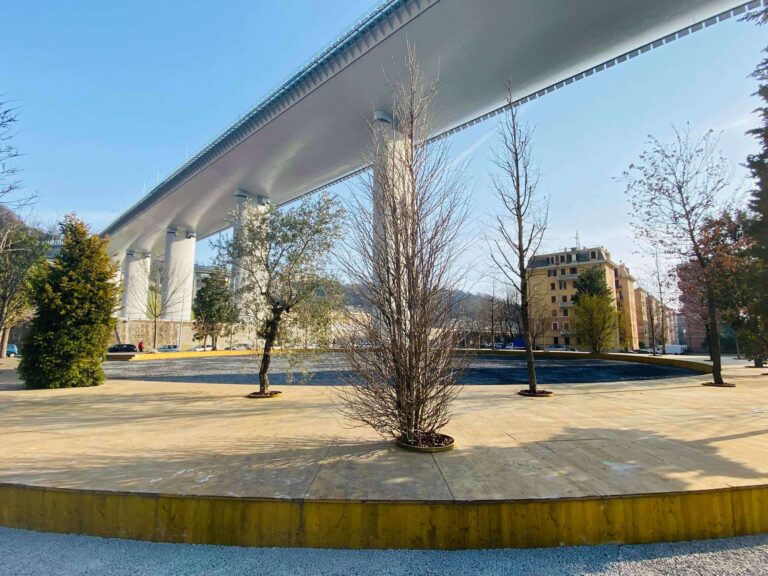 Radura della memoria allestita sotto ponte Genova San Giorgio: gli eventi fino a dicembre
