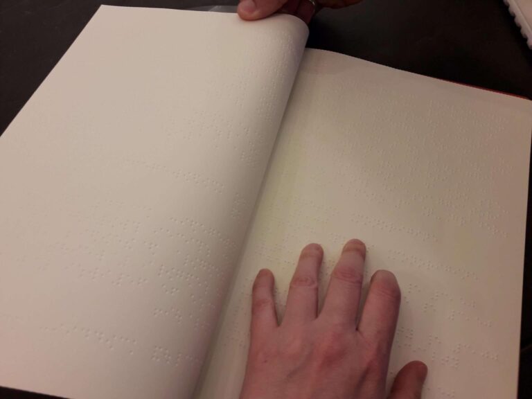 menù in braille
