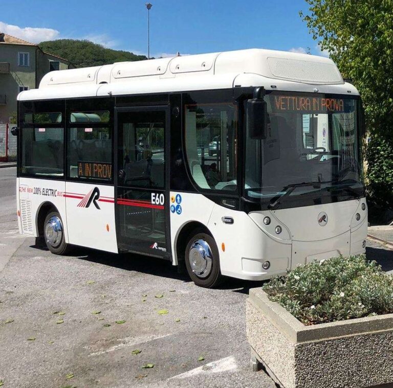 Savona: Tpl Linea, test per il nuovo modello di bus elettrico E60