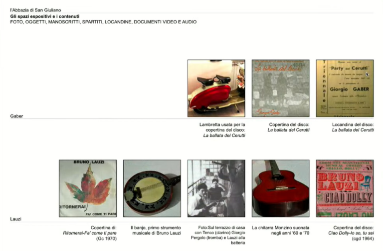 casa cantautori oggettistica