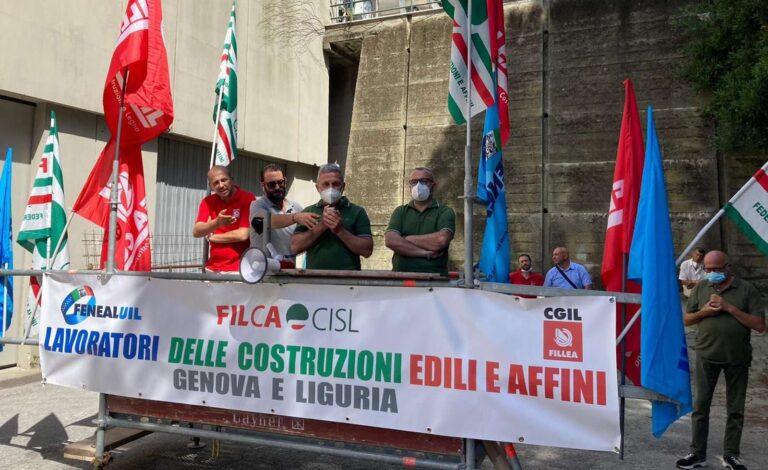 Edilizia: sindacati dichiarano lo stato di agitazione a Genova