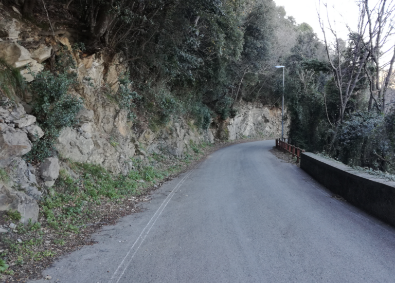 Campodonico_ area in cui verrà collocata rete paramassi