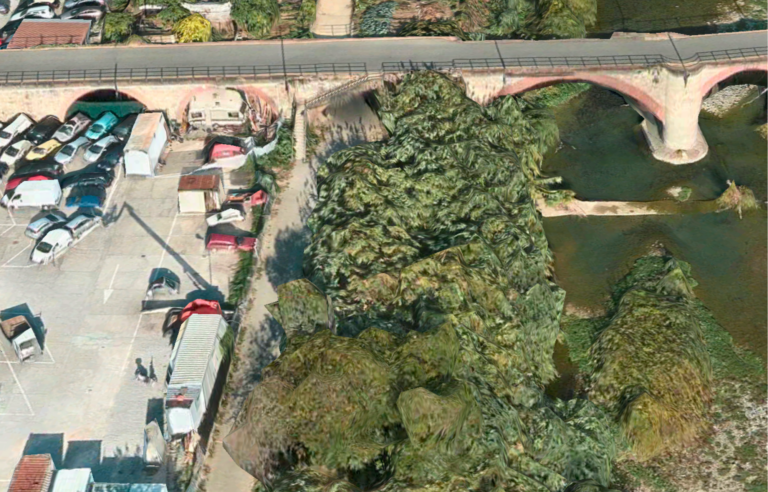 Foto google maps dell’area in cui verrà realizzata la piazzola attrezzata