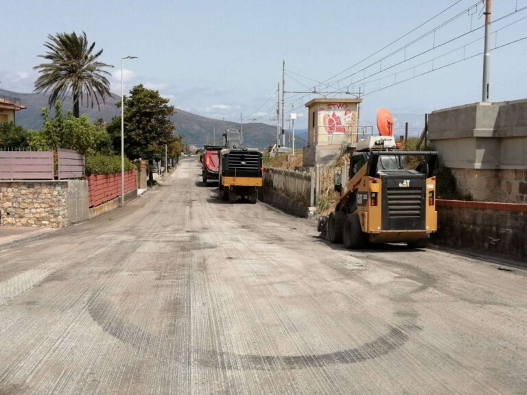 Albenga: iniziata asfaltatura di viale Che Guevara