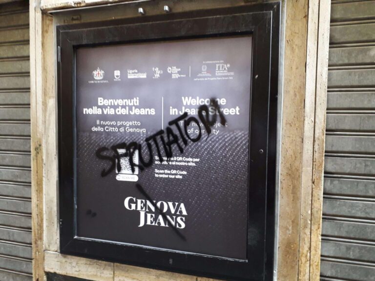 contestazione genova jeans