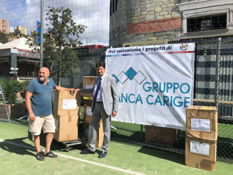 Banca Carige dona 55 mila mascherine chirurgiche a Music for Peace