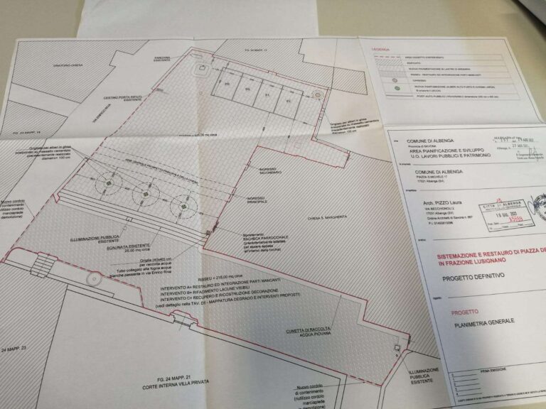 Albenga, approvato progetto per restauro piazza della Chiesa a Lusignano