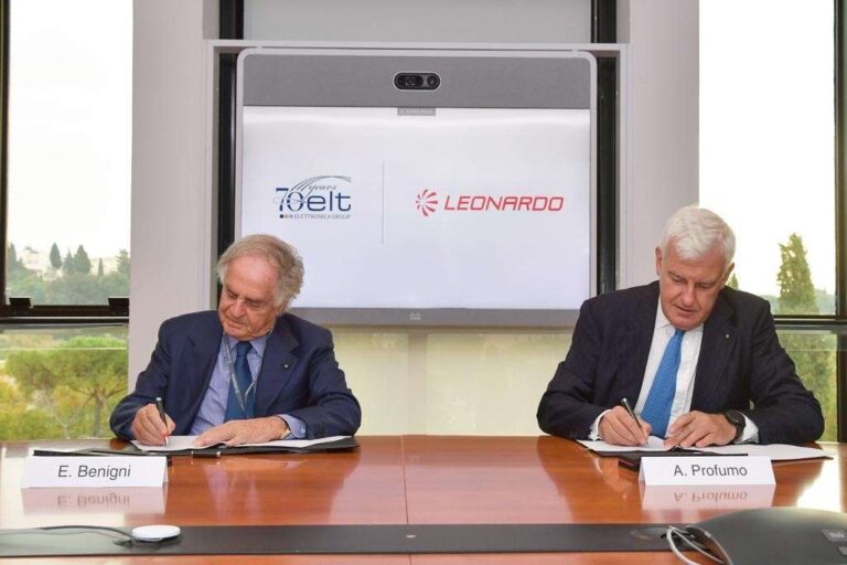 Accordo Leonardo-Elettronica per sostenere la crescita delle tecnologie sovrane nazionali