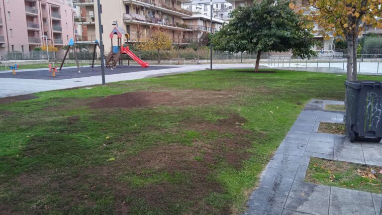 Albenga, ripristinate le aree verdi in piazza Enzo Tortora