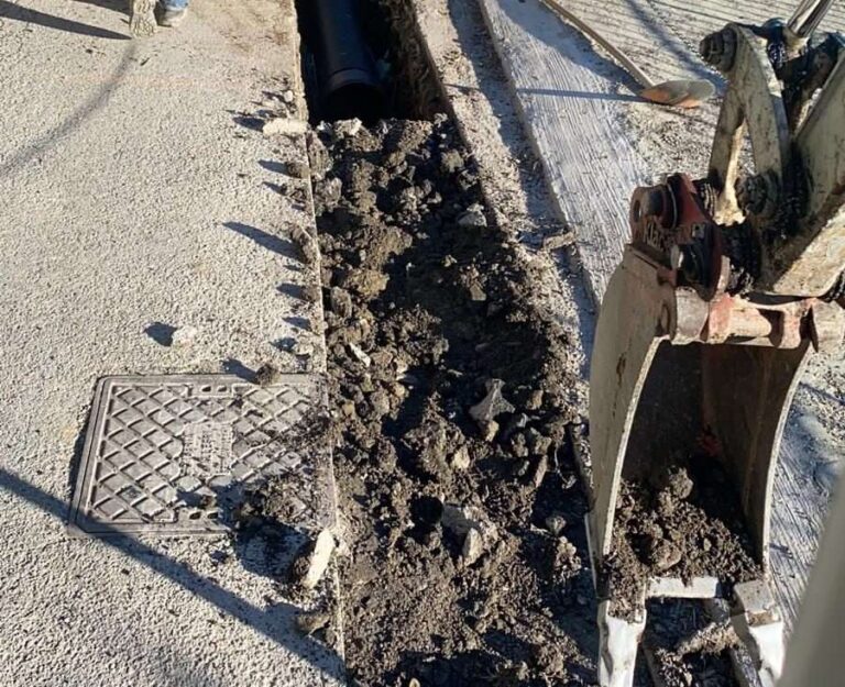 Recco, proseguono i lavori sul sistema di canalizzazione delle acque meteoriche