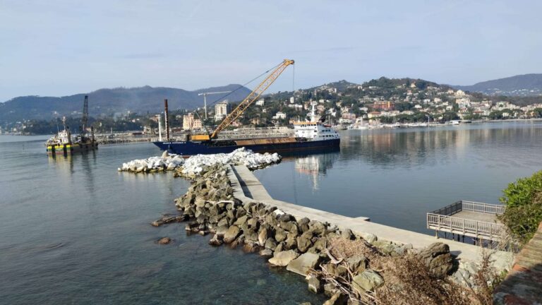 Rapallo: ripresi i lavori alla diga