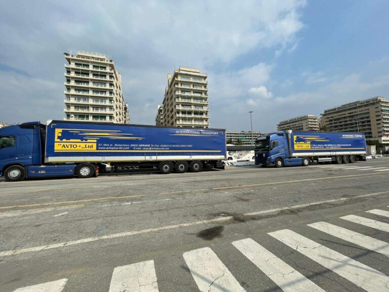 Ucraina, partiti da Genova due tir carichi di beni di prima necessità
