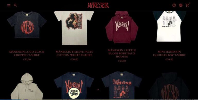 I Maneskin scelgono Giglio Group per il loro merchandising online