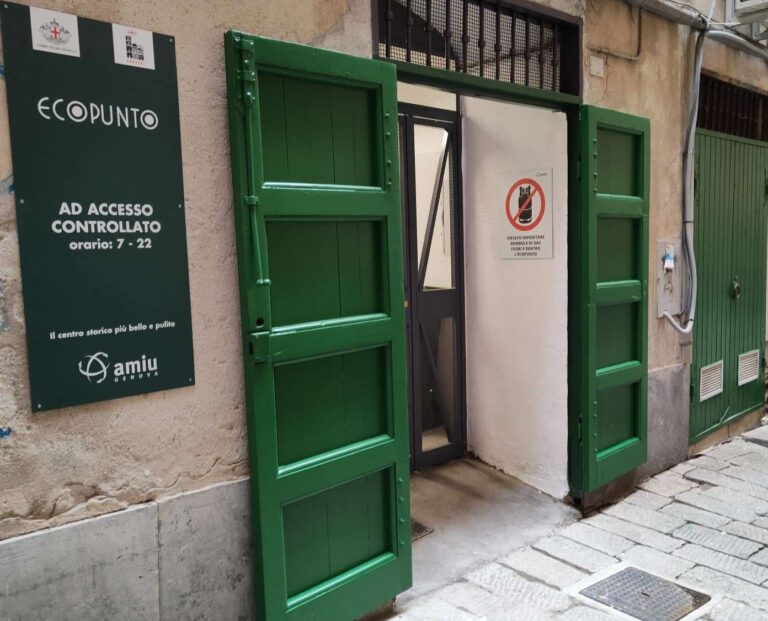 Genova: aperto un nuovo ecopunto ad accesso controllato in vico Brignole 11