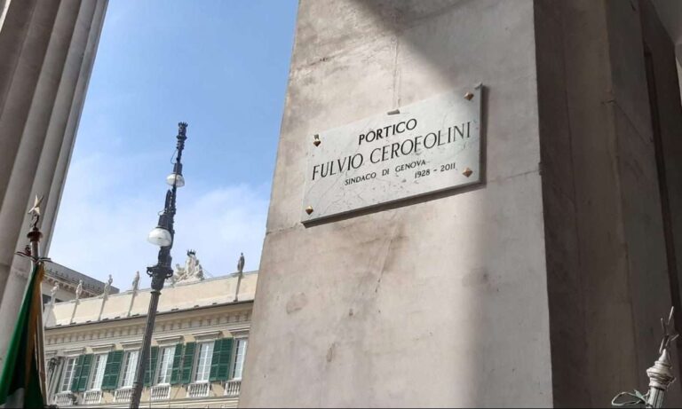 Genova, intitolato a Cerofolini il portico del Teatro Carlo Felice