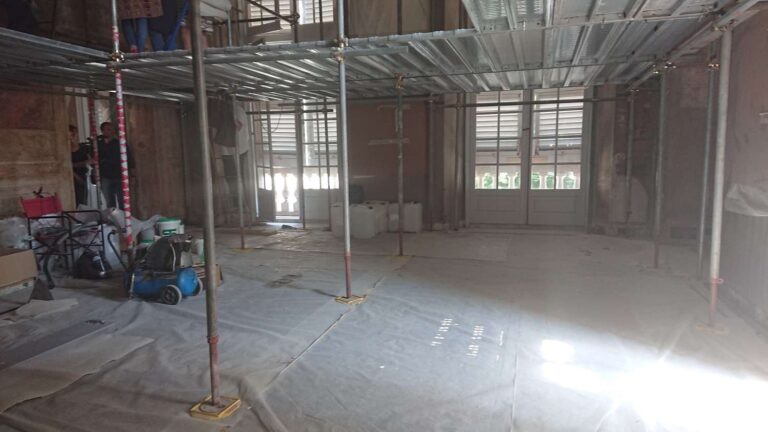 lavori in sala primavera palazzo rosso