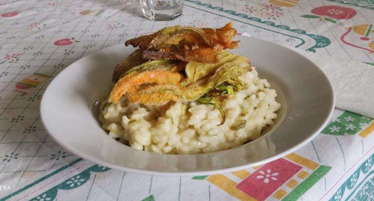 Risotto ai fiori di zucchine