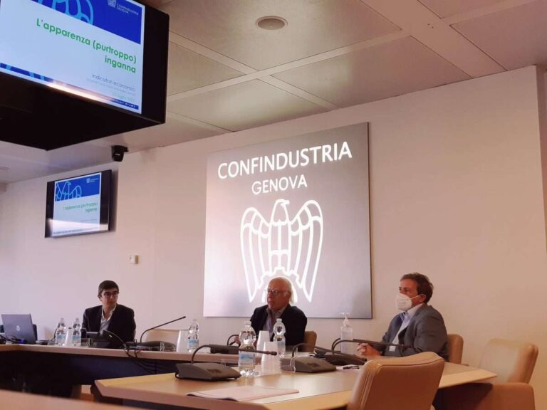 Confindustria Genova, Risso: «Indicatori economici positivi, ma l’apparenza inganna»