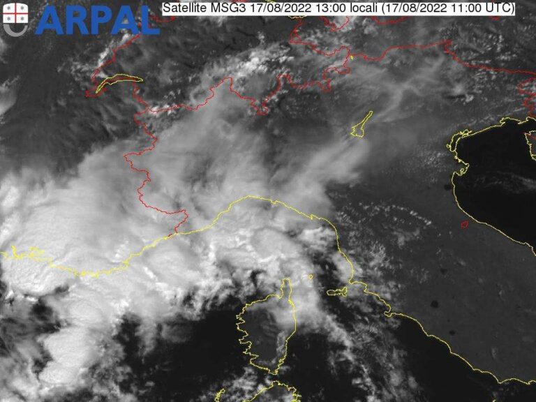 Allerta meteo gialla su tutta la Liguria dalle 00.00 alle 15 del 18 agosto