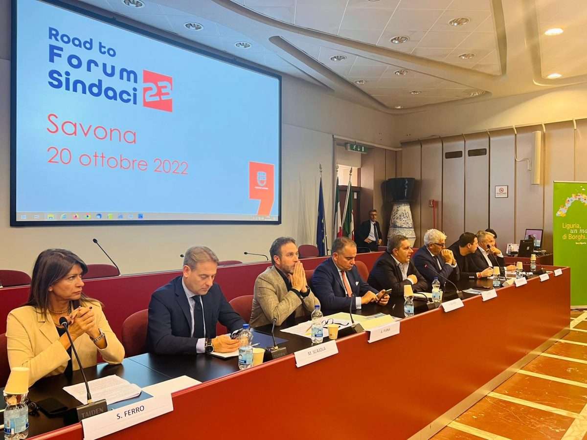 Savona, oggi prima tappa di “Road to forum dei sindaci 2023