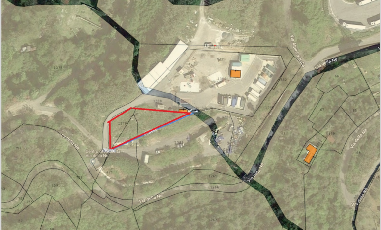 Recco: ad Amiu il terreno vicino all’Ecocentro di via della Nè