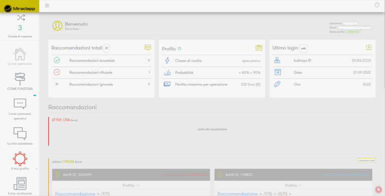 Un trader genovese ha inventato una nuova piattaforma di consulenza finanziaria: Miraclapp