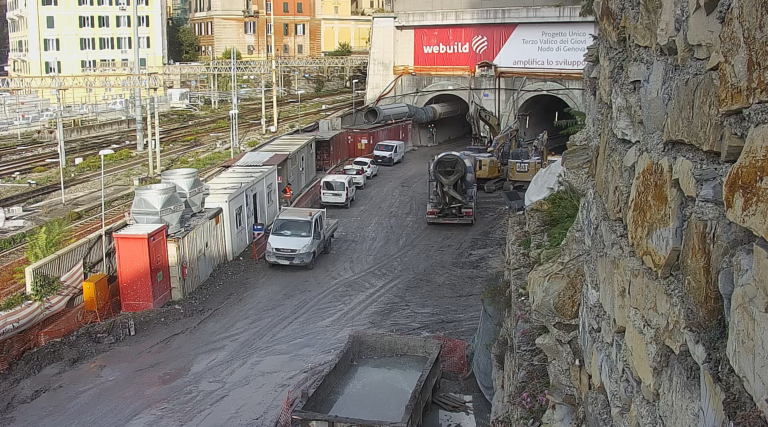 Webuild lancia cantieri trasparenti: 6 webcam sul cantiere del Terzo Valico-Nodo di Genova