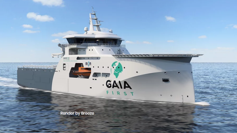 Nave che pulisce e si autoalimenta con la plastica degli Oceani, anche Rina nel progetto Gaia First