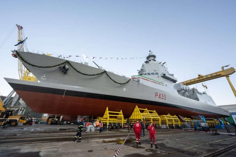 Varato a Riva Trigoso il quinto pattugliatore polivalente d’altura della Marina Militare