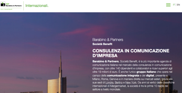 Barabino & Partners “leading company” nelle Pr per MergerLinks