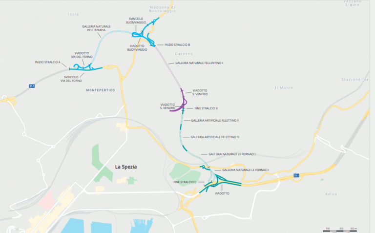 Variante Aurelia La Spezia, Anas pubblica la gara del terzo stralcio