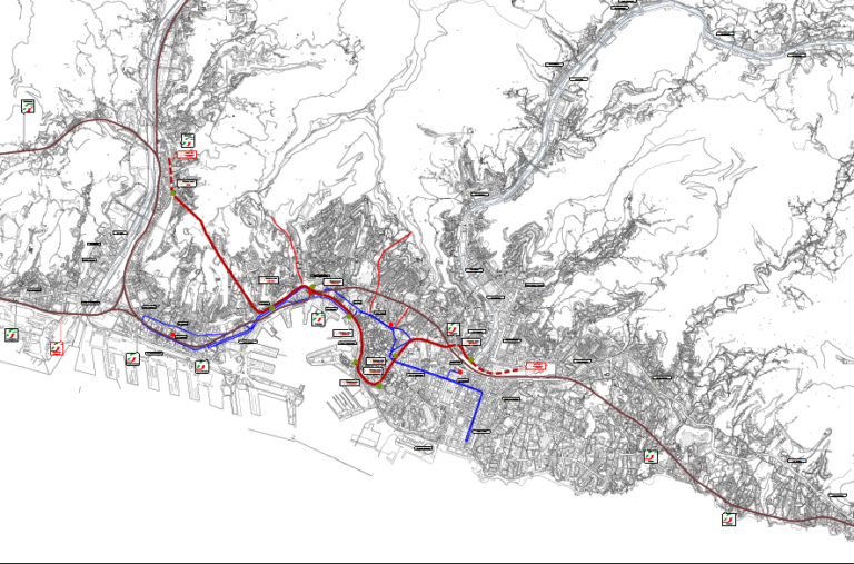 Progetto 4 assi di forza del tpl a Genova: assegnato il progetto esecutivo