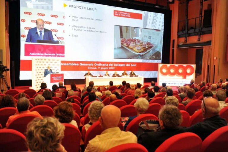 Coop Liguria: l’assemblea dei soci approva il bilancio 2022, utile consolidato 12,5 mln