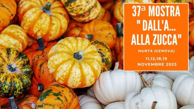 Genova-Murta, nei weekend 11-12 e 18-19/11 la mostra “Dalla A alla Zucca”