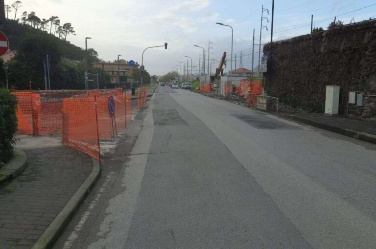 Sestri Levante, modifiche alla viabilità per lavori sulle acque bianche a San Bartolomeo della Ginestra
