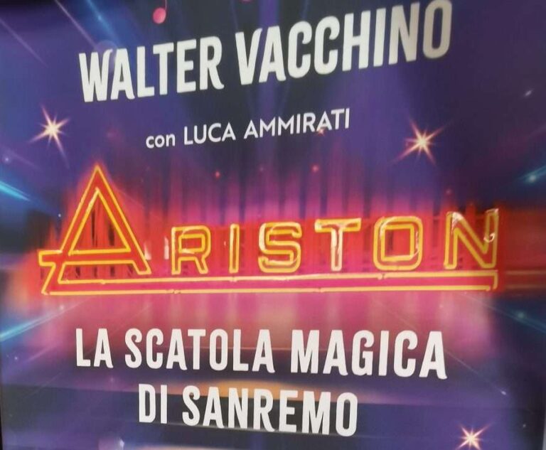 “Ariston – La scatola magica di Sanremo” di Walter Vacchino con Luca Ammirati