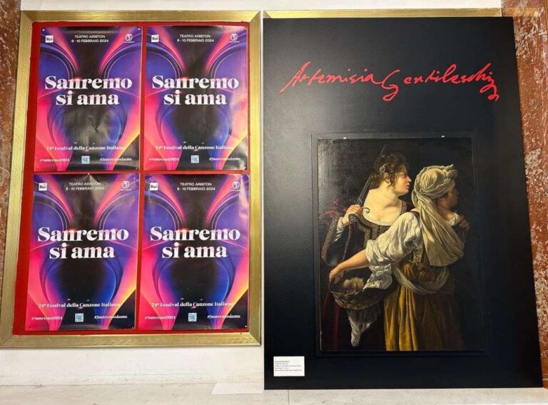 All’Ariston di Sanremo una copia antica della Giuditta di Artemisia Gentileschi