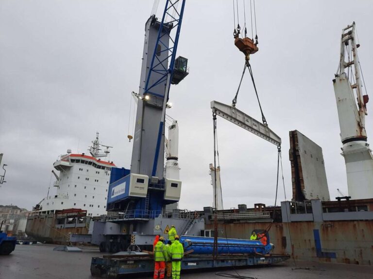 Terminal San Giorgio: imbarco break bulk da record con oltre 2000 tonnellate di impiantistica