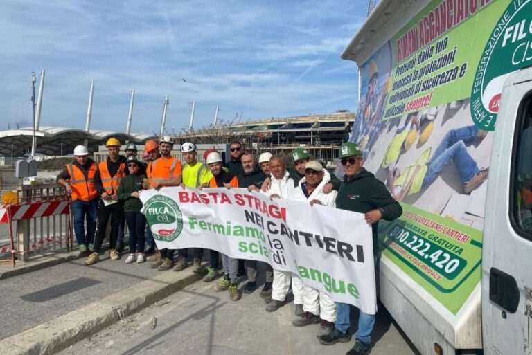 Edilizia, Filca Cisl: “In Liguria tre infortuni al giorno, in tour per informare sulla sicurezza”