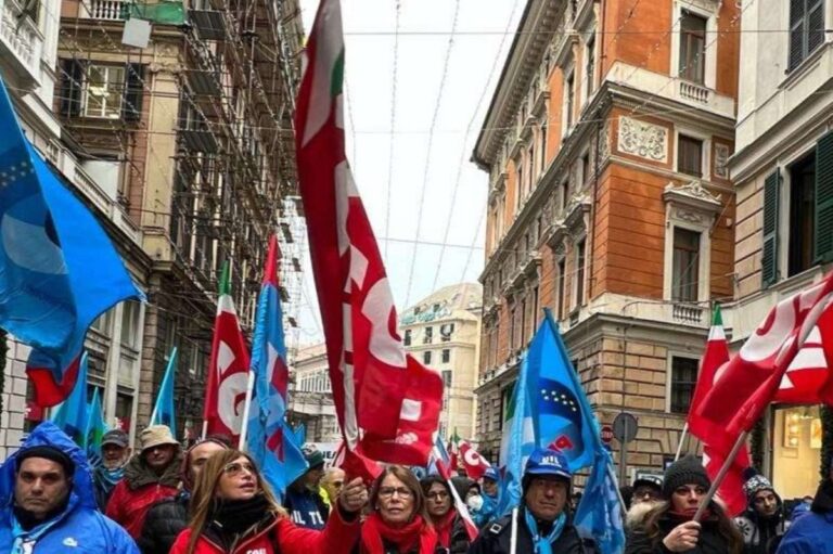Sciopero generale 29 novembre: a Genova concentramento alle 9 davanti alla stazione Principe